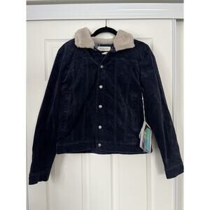 Purnell Work Wear Corduroy Jacket, Navy Blue, Flannel Lining, New With Tags